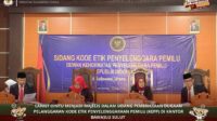 Majelis KPU Sulut Gelar Sidang Dugaan Pelanggaran Kode Etik Pemilu