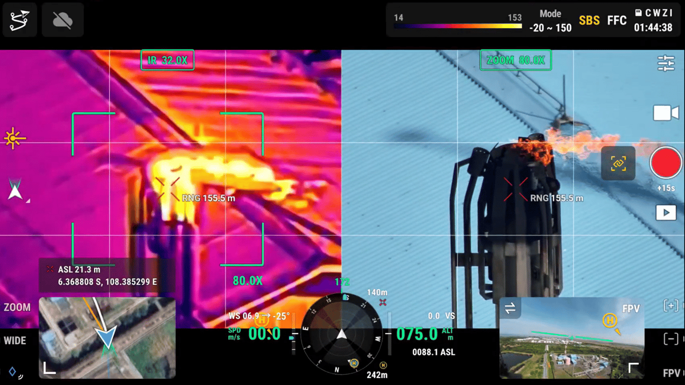 Side-by-side Thermal & Zoom - Halo Robotics