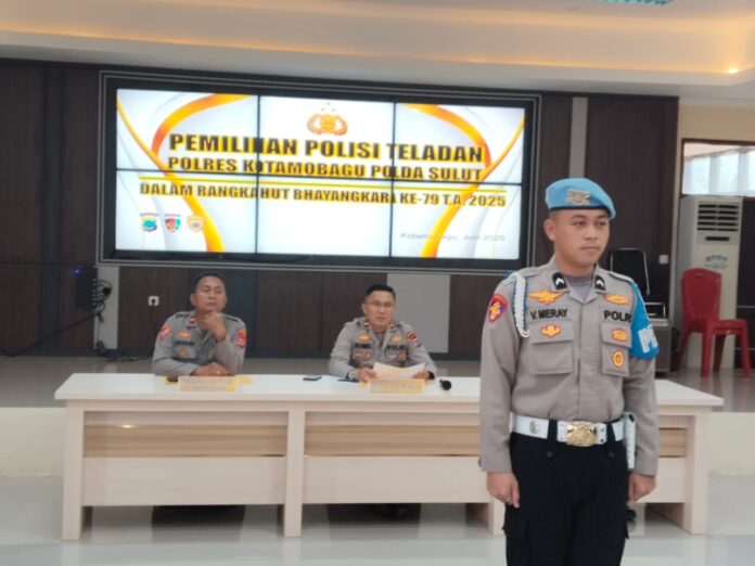 Polres Kotamobagu Gelar Pemilihan Polisi Teladan dalam Rangka Hari Bhayangkara ke-79