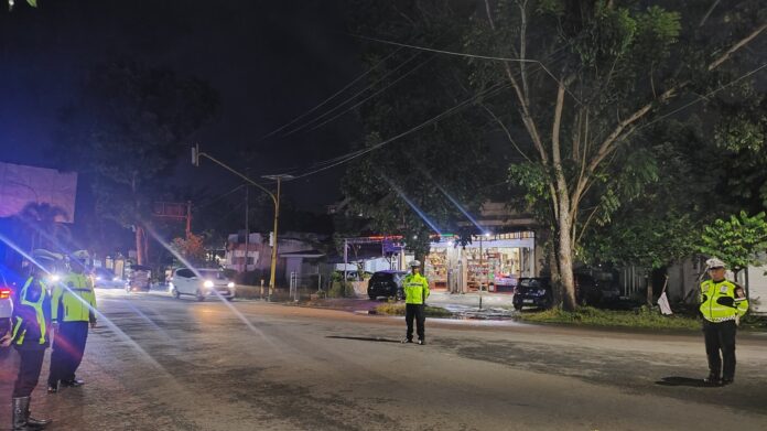 Satlantas Polres Kotamobagu Gelar KRYD di Simpang Molinow, Tiga Pelanggar Terjaring Teguran