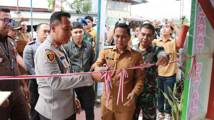 Zero Kasus, Kapolres Kotamobagu Bersama Forkopimda Resmikan Posko Kampung Tangguh Bebas Narkoba di Kelurahan Mongondow