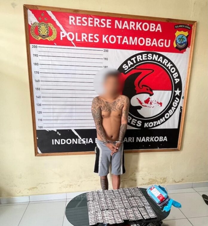 Tim Resnarkoba Polres Kotamobagu Tangkap Warga Gogagoman Bersama 300 Butir Obat Keras Tri X