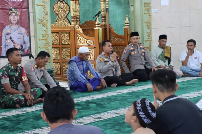 Curhat Kamtibmas, Jamaah Masjid Al-Muharramah Sinindian Berdialog Langsung dengan Kapolres Kapolres Kotamobagu