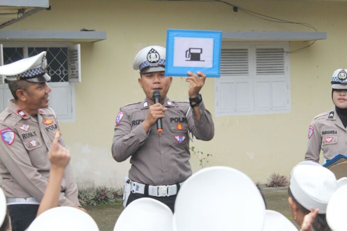 Polisi Sahabat Anak, Satlantas Polres Kotamobagu Edukasi Anak-Anak TK Bhayangkari Tertib Berlalu Lintas