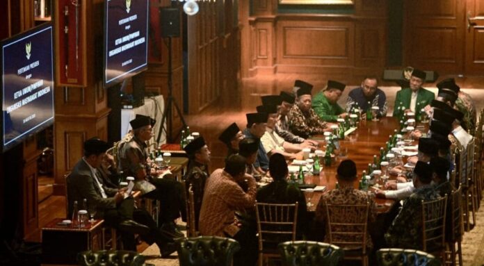 Gambar: Presiden Prabowo Himpun Ormas Islam di Hambalang: Dialog Persatuan dan Jalan Damai Bangsa, (30/8/2025).