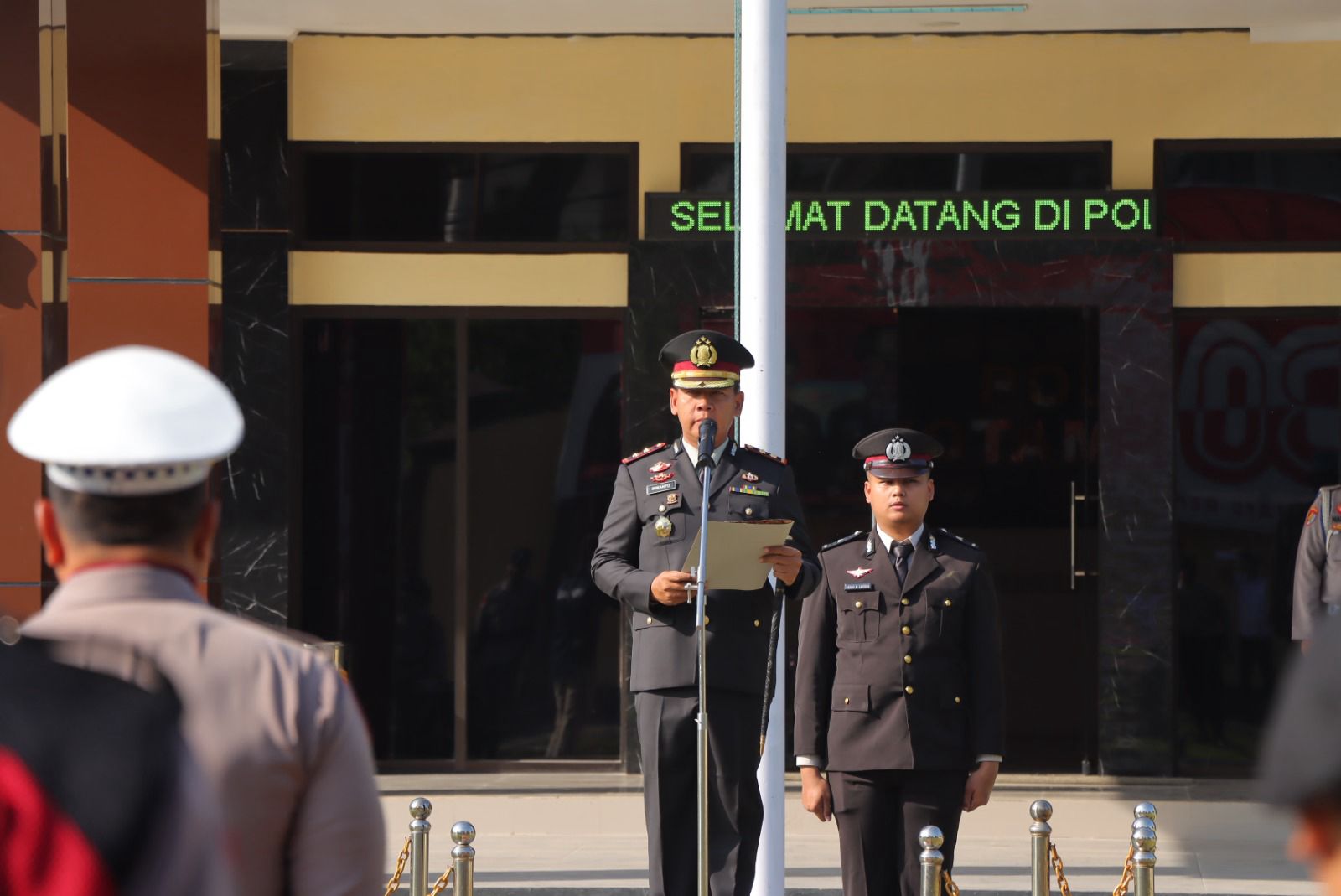 Polres Kotamobagu Gelar Upacara Peringatan Hari Kesaktian Pancasila di Lapangan Mapolres