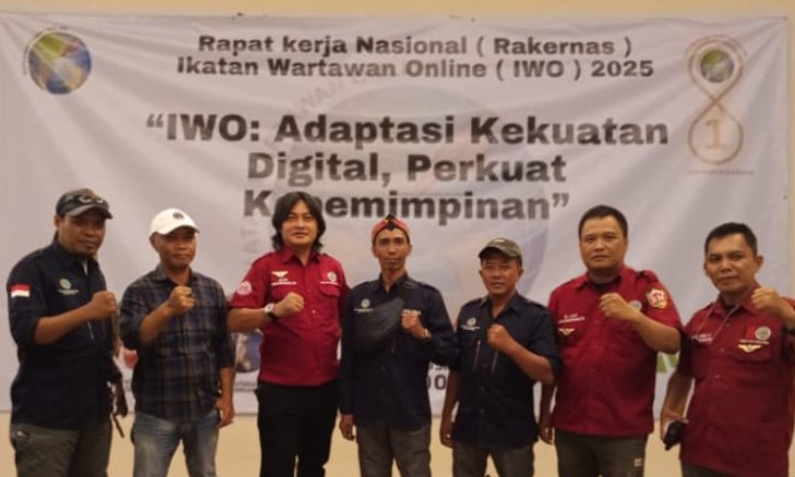 Suasana Rapat Kerja Nasional Ikatan Wartawan Online (IWO) 2025 yang berlangsung di Grand Cemara Hotel, Jakarta, Rabu, 22 Oktober 2025. Foto: Agung