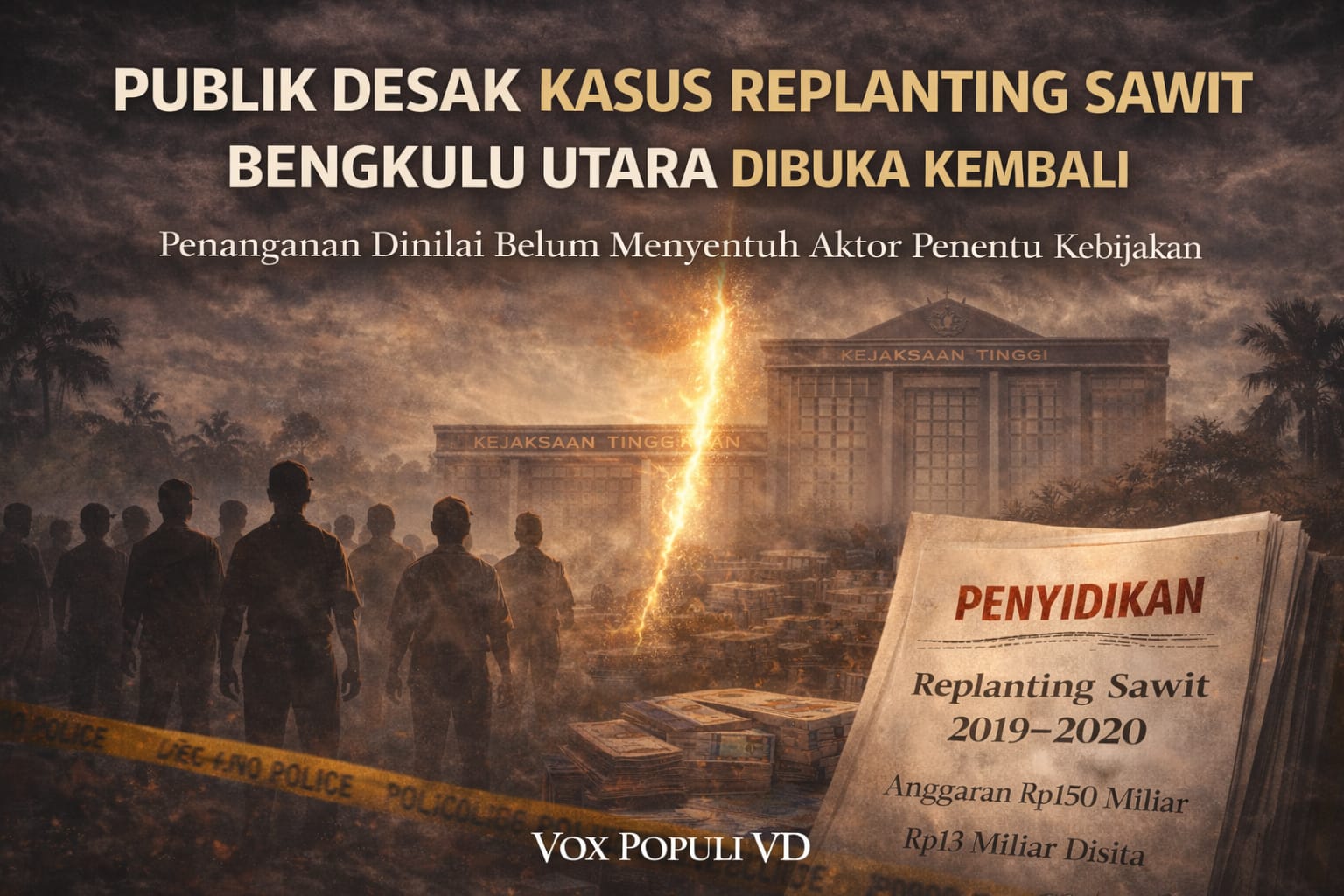 Publik Desak Kasus Replanting Sawit Bengkulu Utara Dibuka Kembali, Penanganan Dinilai Belum Sentuh Aktor Penentu Kebijakan